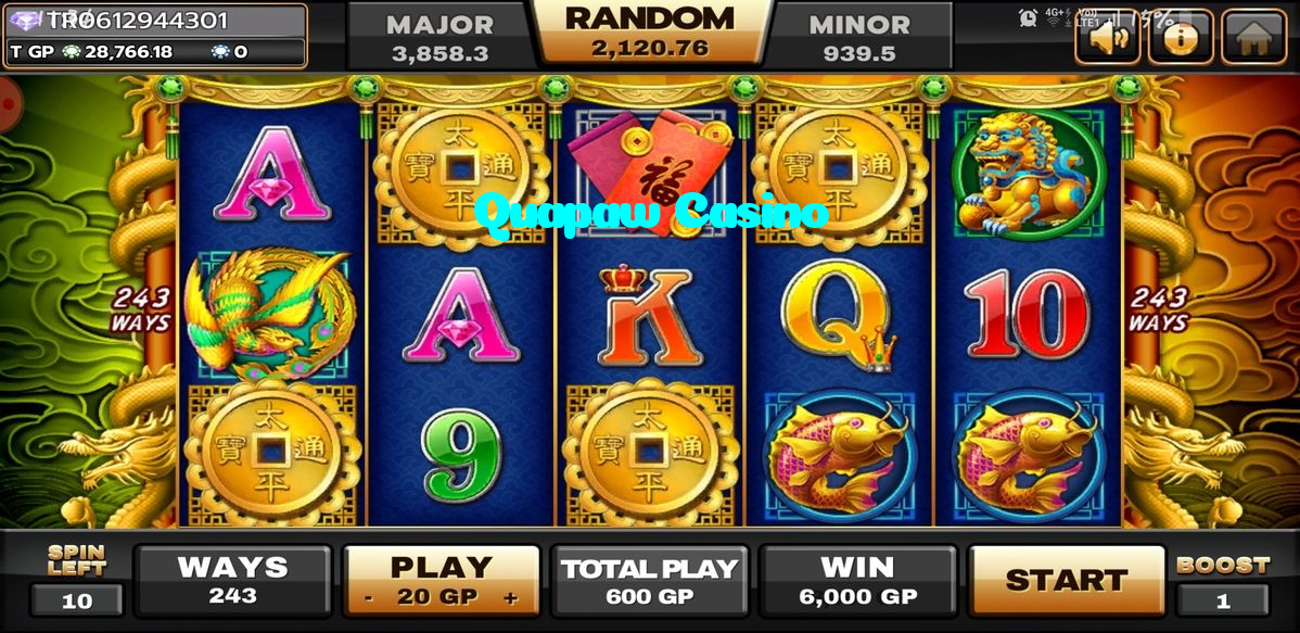 available types of Quapaw Casino bet including pre-match live express and system bets